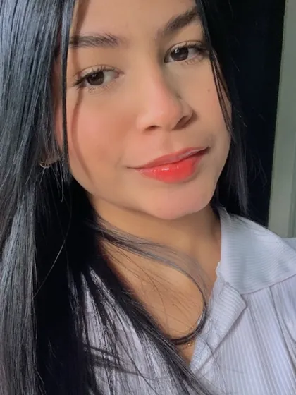 Davi with long dark hair, close-up